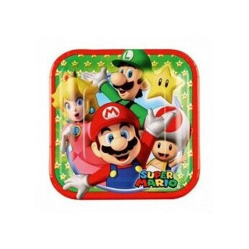 Pratos Pequenos Super Mario 8  unidades