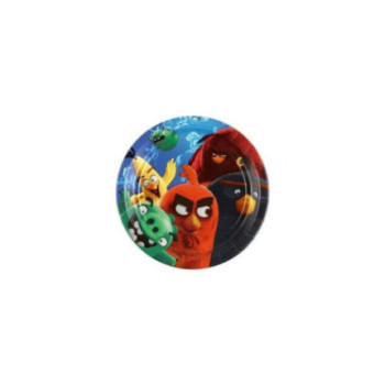 8 Pratos Angry Birds Movie 17.8 cm