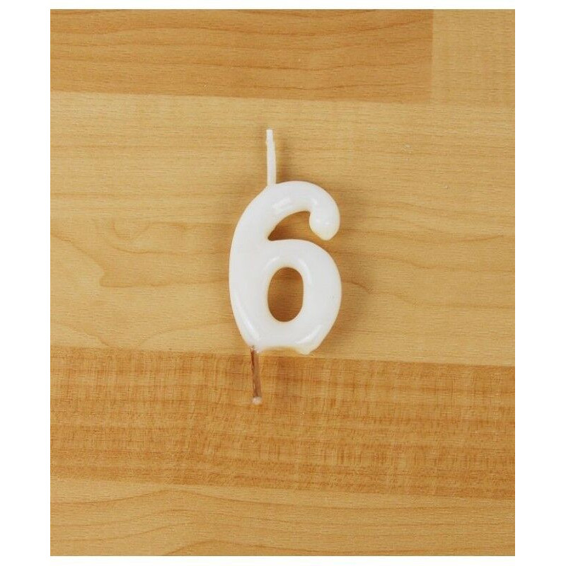 Vela 6cm N6 Branco