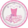 8 Pratos 23 cm  Pink Bailarina