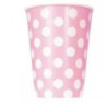 Copos bolas rosa bébé