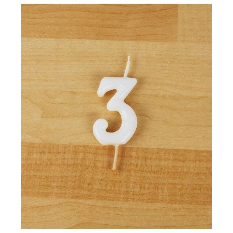 Vela 6cm N3 Branco