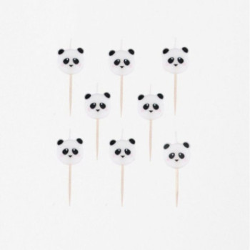 8 velas mini panda