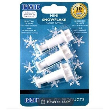 PME- Cortantes Flocos de Neve mini com mola