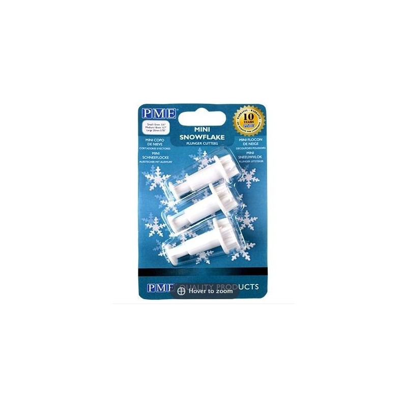 PME- Cortantes Flocos de Neve mini com mola