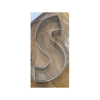 Cortador Metal Letra S 8 cm