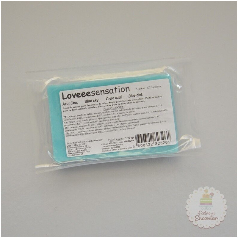 Pasta Loveeesensation azul céu 100 gr