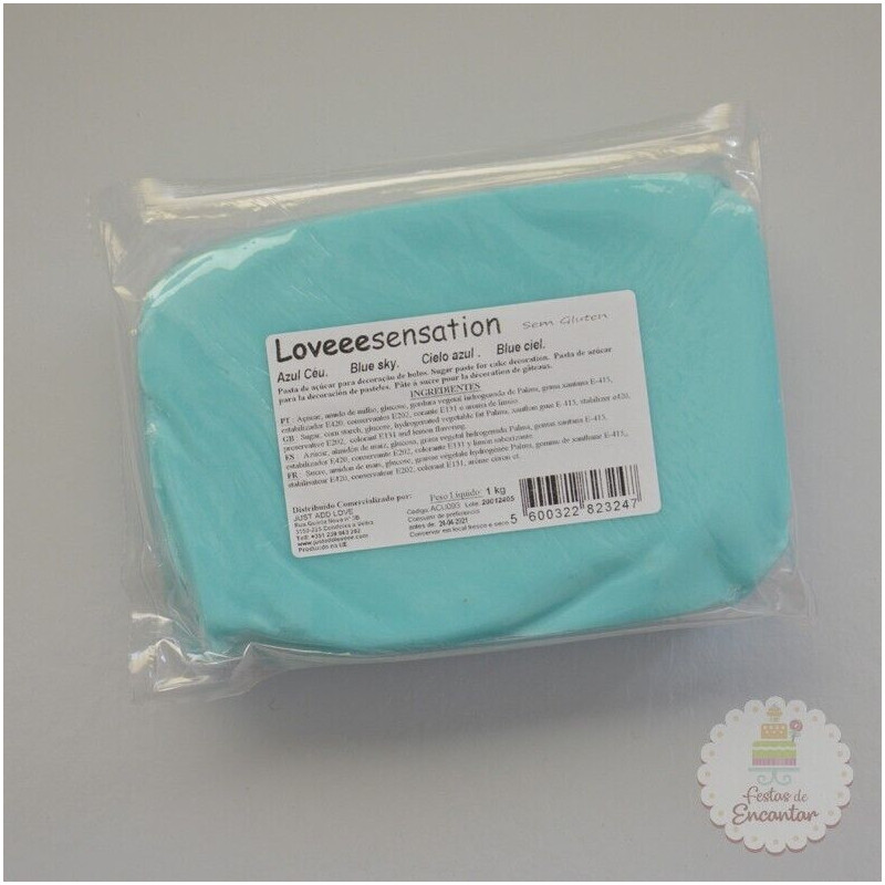 Pasta Loveee Senstion Azul Céu 1Kg