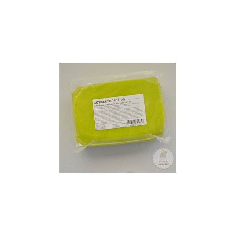 Pasta Loveeesentation 1 kg verde Fluorescente