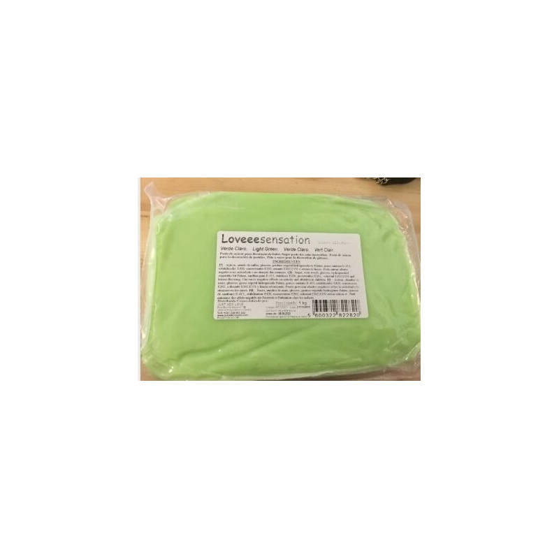 Pasta Loveeesensation verde claro 1 kg