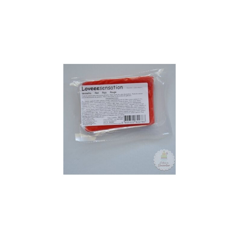 Pasta Loveeesensation vermelho 100gr