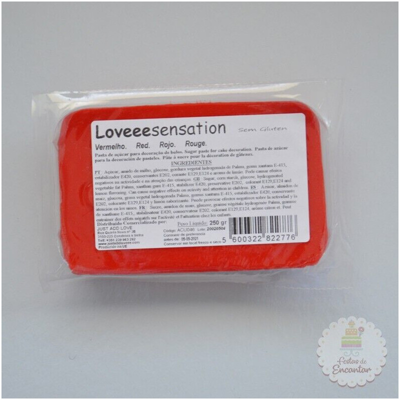Pasta Loveeesensation vermelho 250 gr