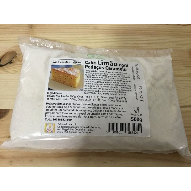 Cake Limão c/pedaços Caramelo 500gr