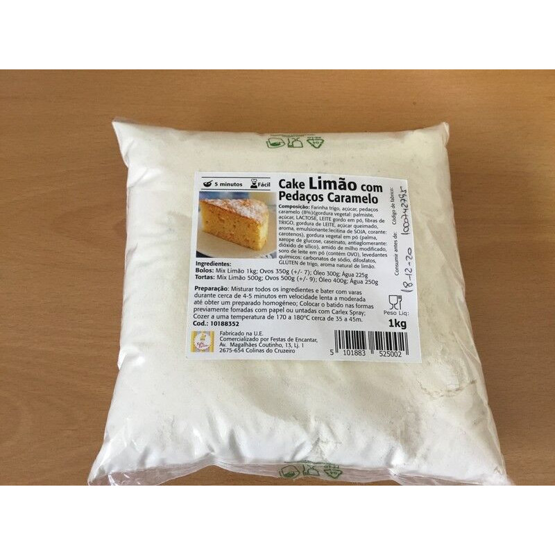 Cake Limão c/pedaços Caramelo 1Kg