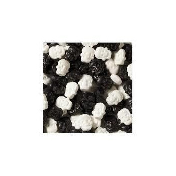 Mini Caveiras branco/preto açúcar