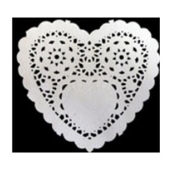 Naperon Papel Coração 12,50 cm