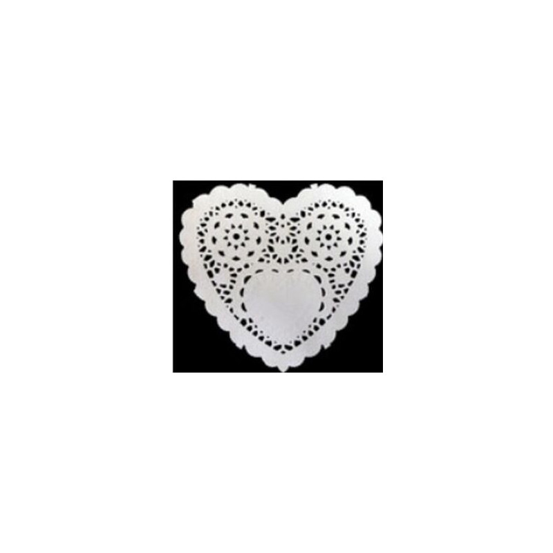 Naperon Papel Coração 12,50 cm