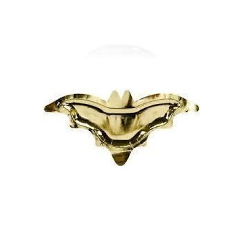 6 pratos bat gold 37,5x18,5cm