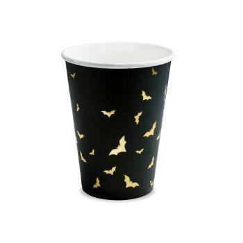 6 copos papel trick ou treat 220 ml