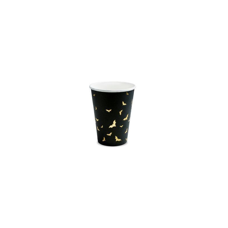 6 copos papel trick ou treat 220 ml