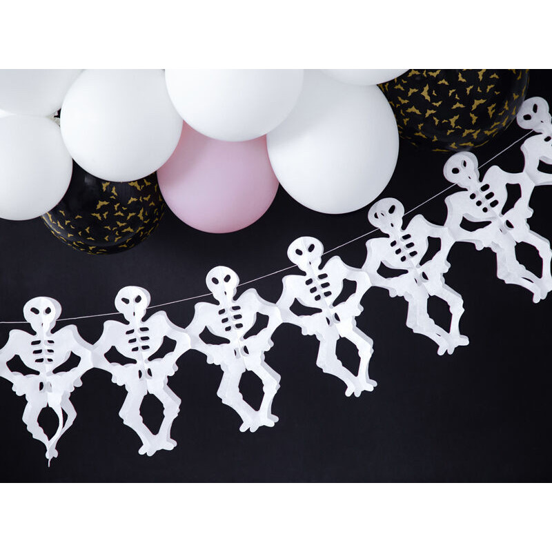 1piece garland skeletons White 3m