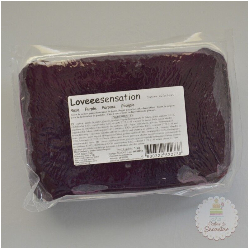 Pasta loveeesentation roxo 1 kg