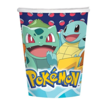 8 copos 250 ml Pokémon