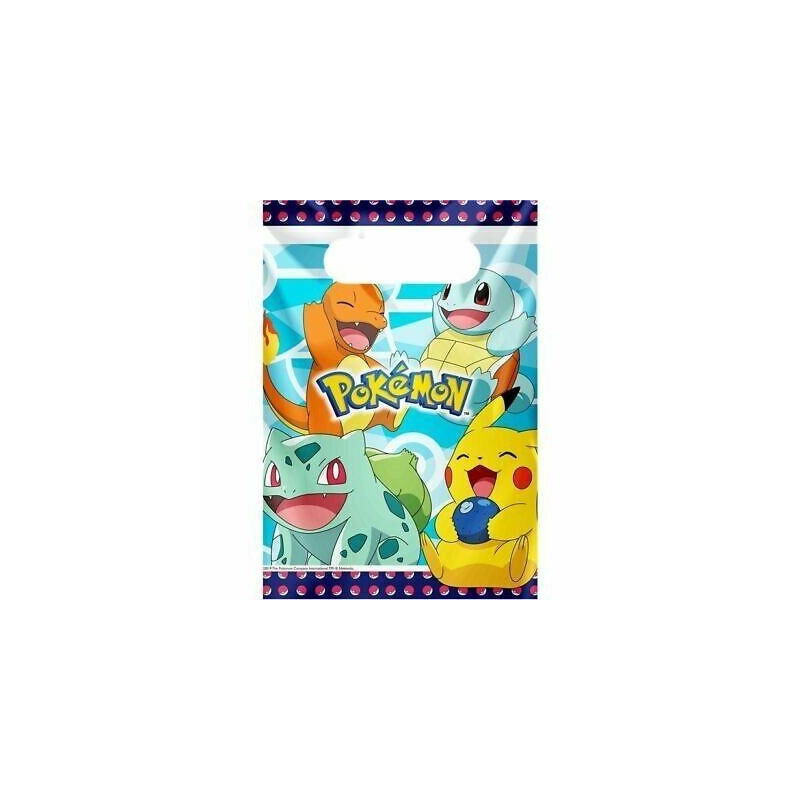 8 sacos lembranças Pokémon