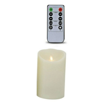 Vela led de cera com comando
