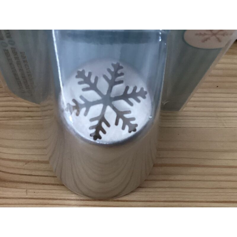Bico Decoração Inox Grande,Floco neve