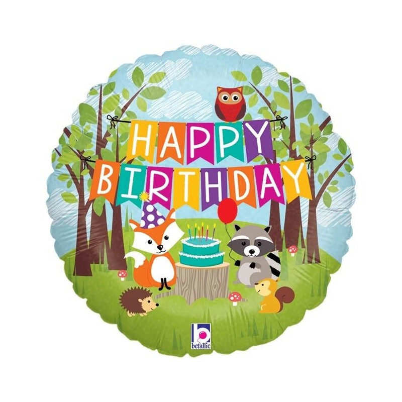 Balão standard woodland birthday