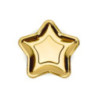 6 Pratos Estrela 18 cm dourado
