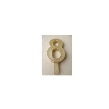 Vela Nº8 13cm Dourado