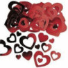 Confettis corações vermelhos 14g