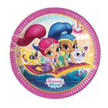 8 Pratos 23 cm - Shimmer and Shine
