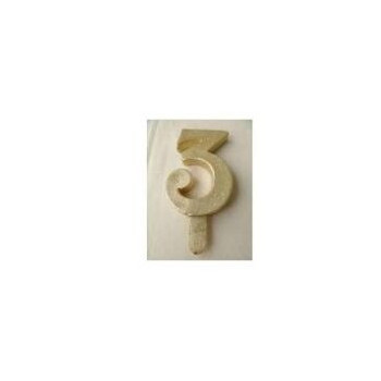 Vela Nº3 13cm Dourado