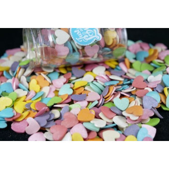 Corações Coloridos Grandes 50 gr. Just add Love