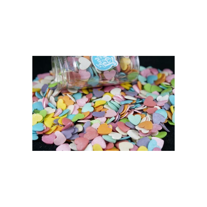 Corações Coloridos Grandes 50 gr. Just add Love