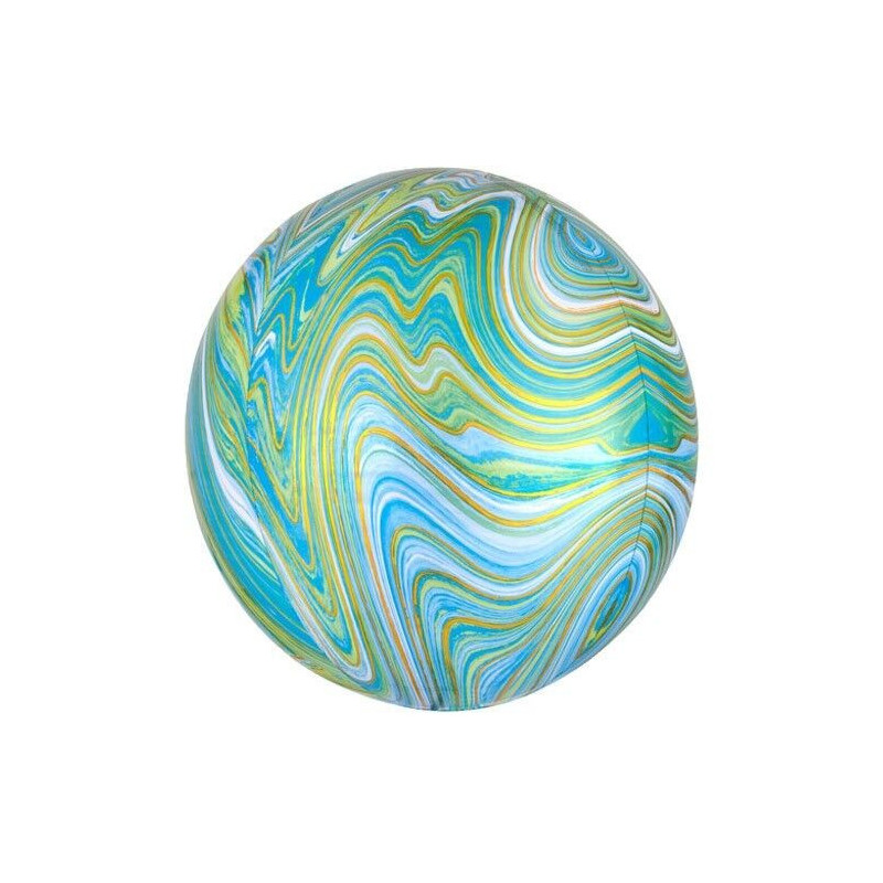 Balão Orbz Marblez azul/verde