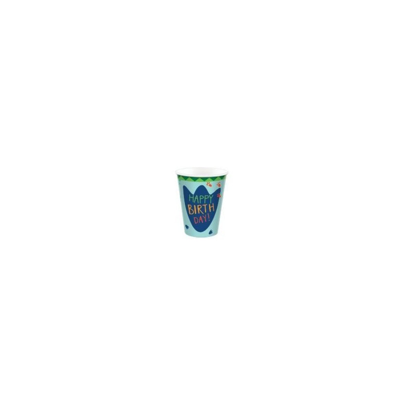8 copos 250 ml - DINO MITE