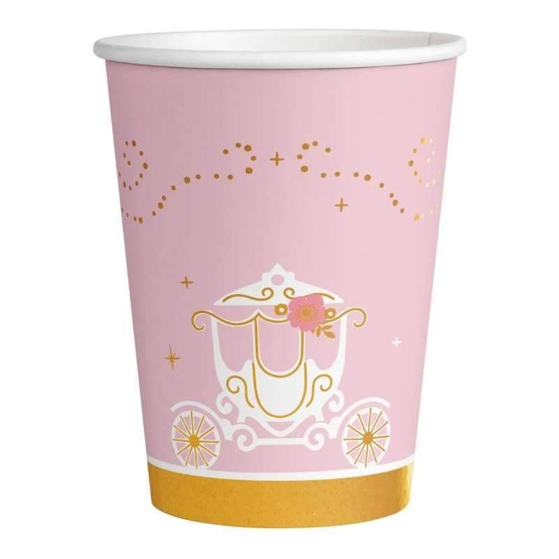 8 copos papel 250ml Princess for a day