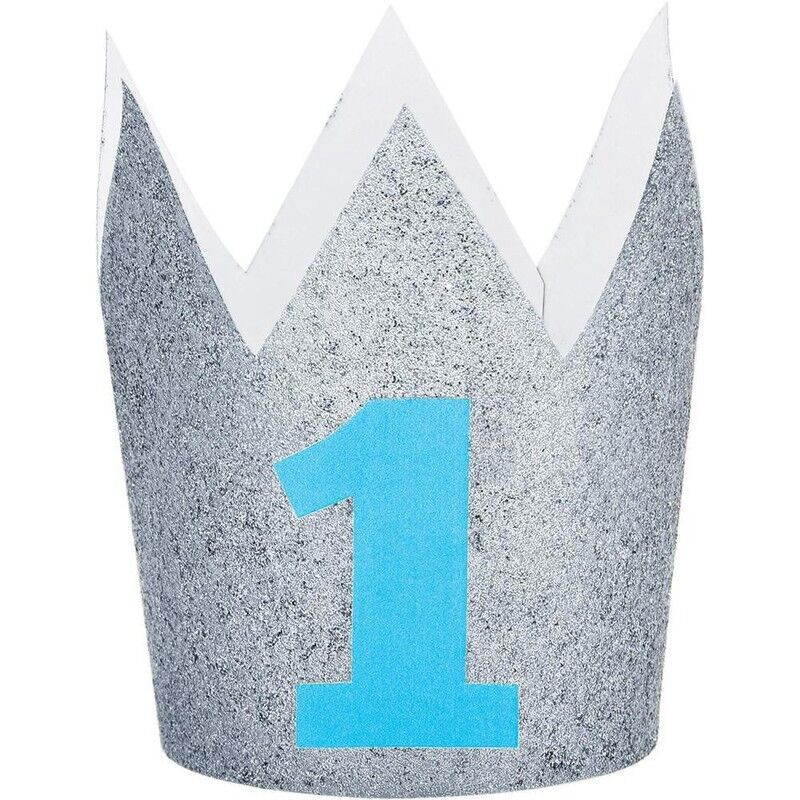 Mini Coroa 1º Aniversário azul