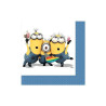 20 guardanapos de papel 33x33cm Minions