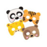 4 máscaras de papel animais do ZOO