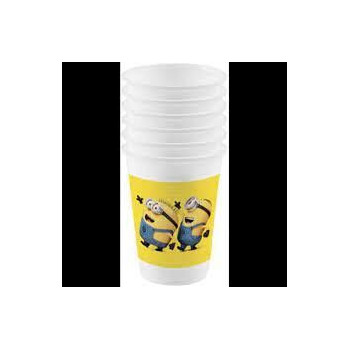 8 copos Minions 20 cl