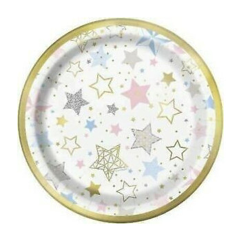 8 Pratos de Papel 17.1 cm Twinkle Little Star