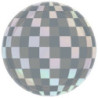 8 Pratos Papel 17.8 cm Disco Ball Drop Iridescent