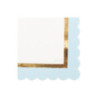 16 guardanapos 33x33cm chic azul