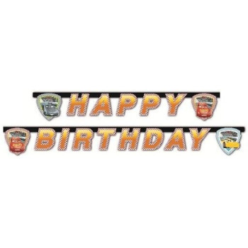 Bandeirola  Cars 3 Happy Birthday