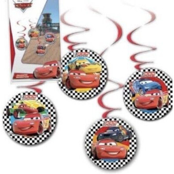 4 Pendentes Decorativos Cars